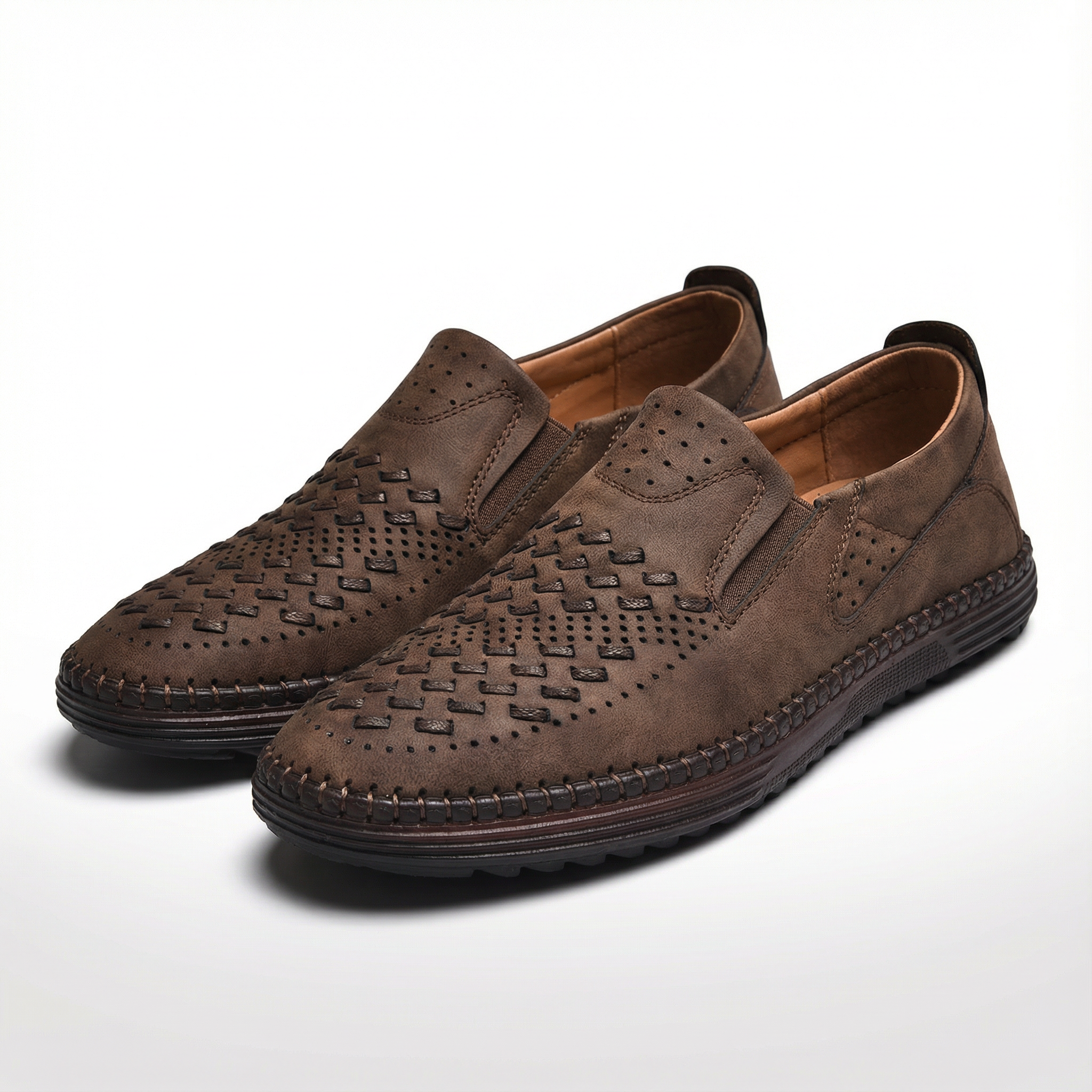 Noah | Men's Woven Slip-On Walking Loafers