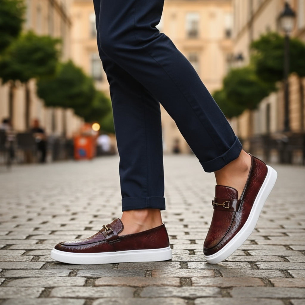 Owen | Men's Textured Slip-On Orthopedic Loafers