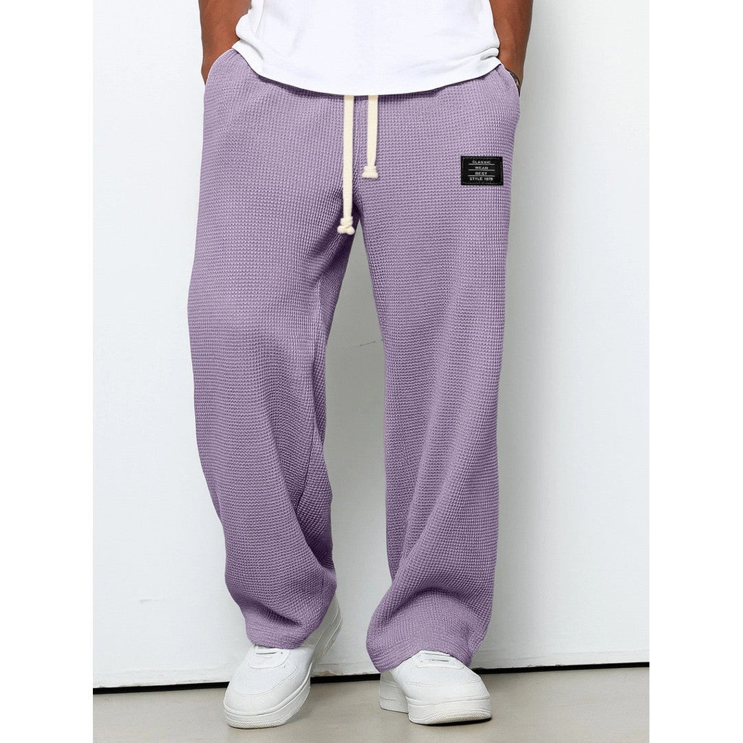 Man wearing the Gerard men's relaxed denim breathable pants, 10 view