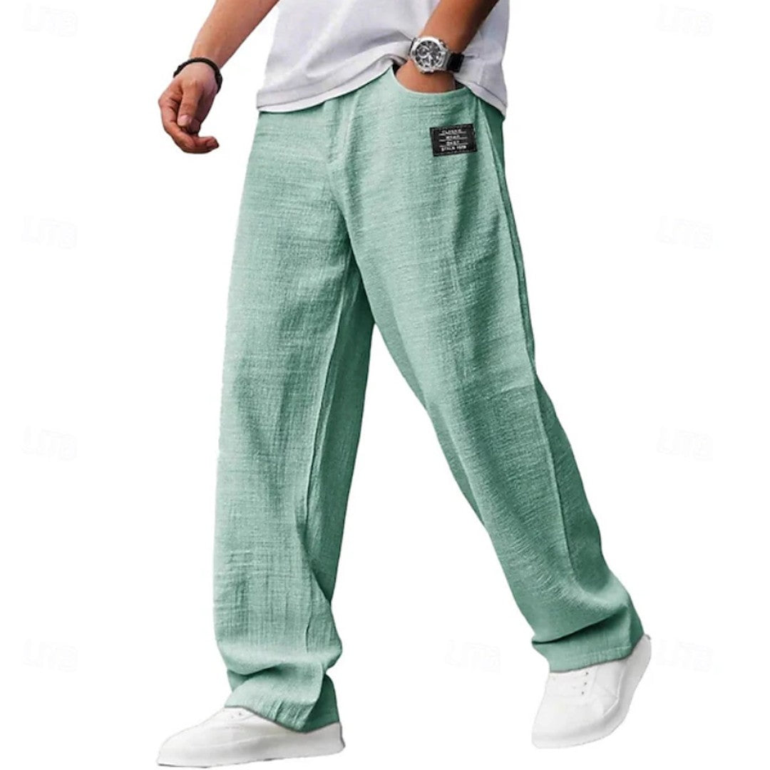 Man wearing the Gustav men's casual pants, 7 view