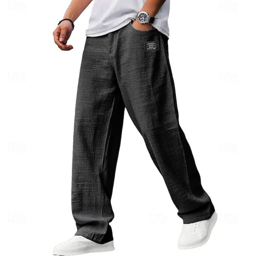 Man wearing the Gustav men's casual pants, 8 view