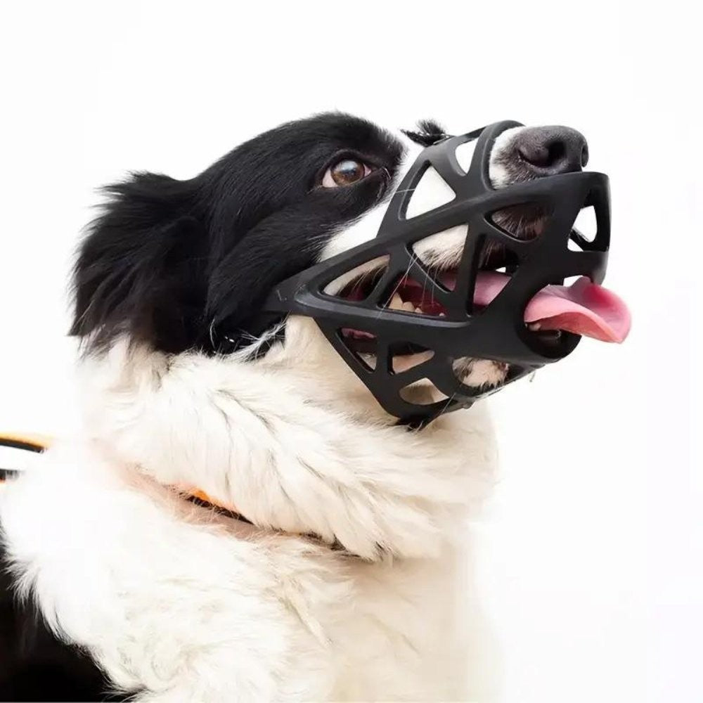 Soft breathable fabric dog muzzle - product photo 3