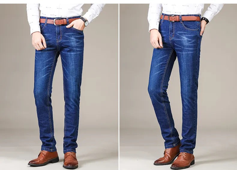 Men's straight-leg stretch jeans - product photo 12