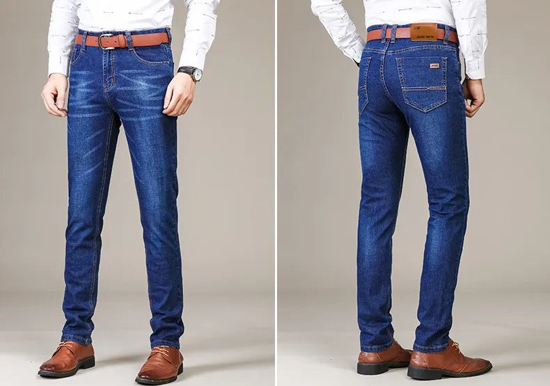 Men's straight-leg stretch jeans - product photo 13