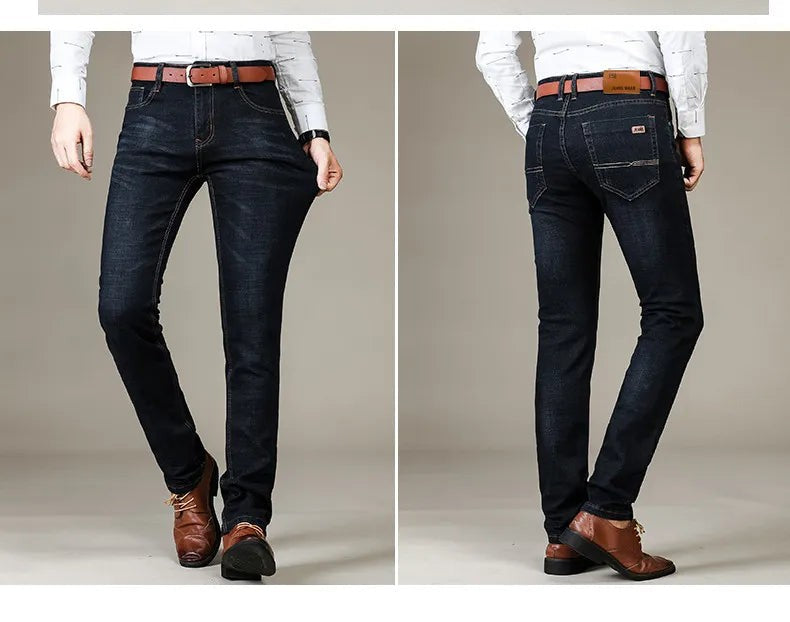 Men's straight-leg stretch jeans - product photo 17