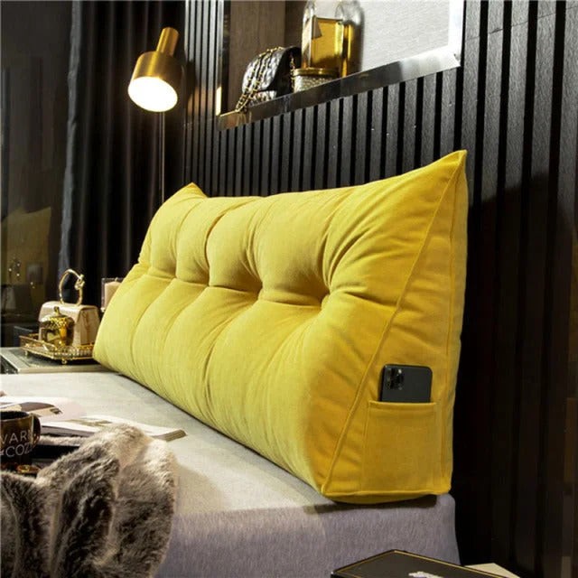 Wedge headboard cushion used as a reading backrest - product photo 7