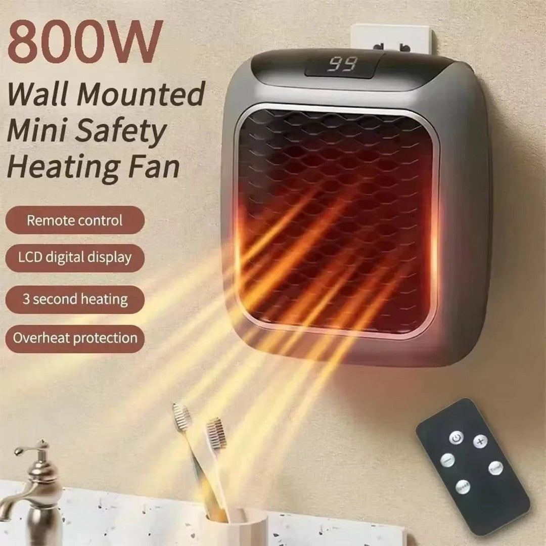 Compact ceramic mini fan heater - product photo 5