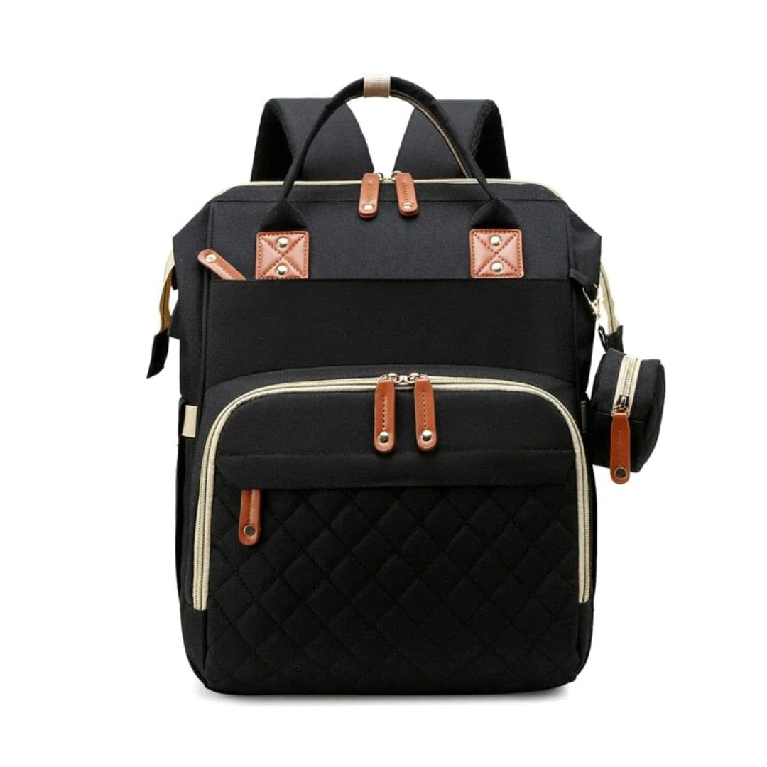 Wide-opening diaper bag backpack - product photo 2