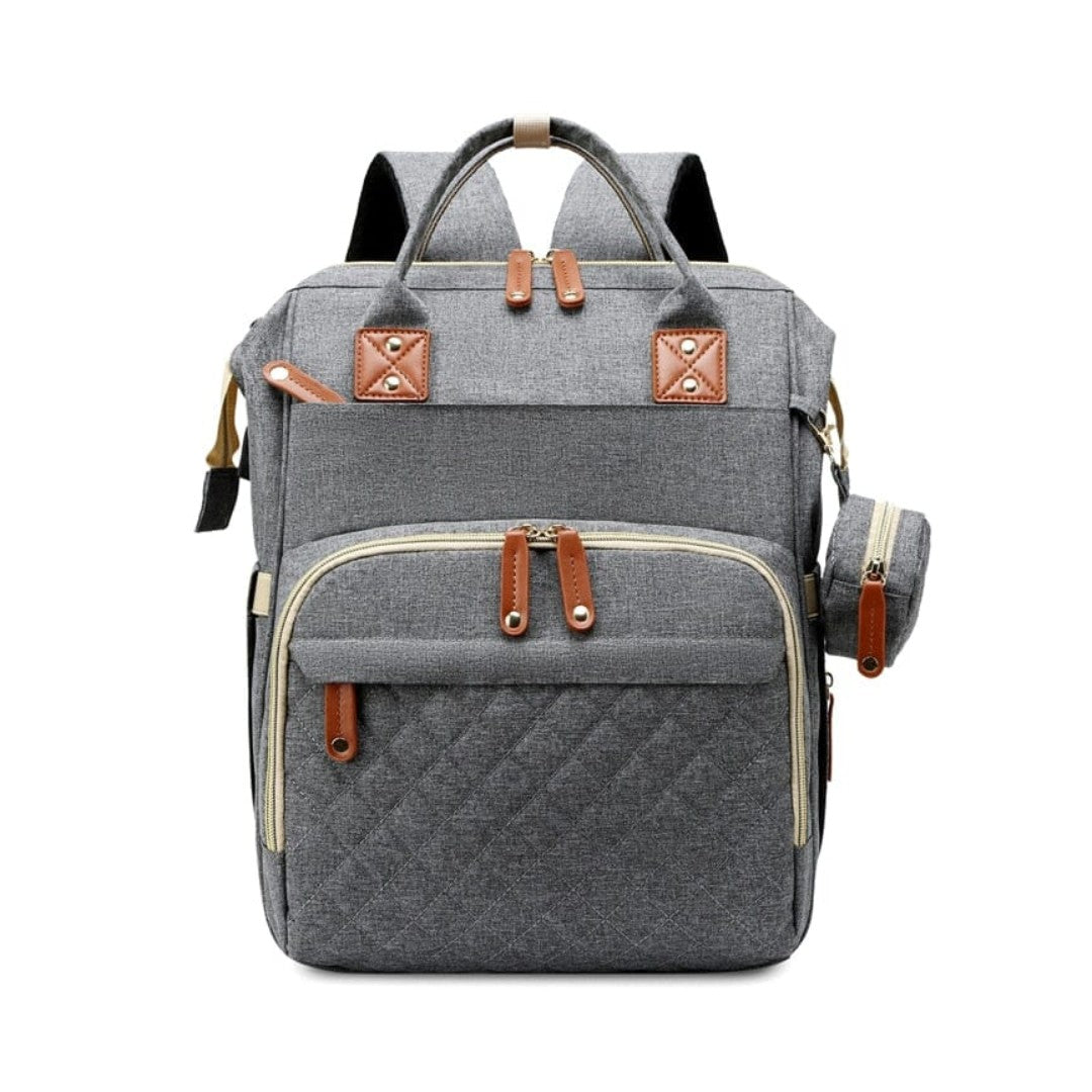Wide-opening diaper bag backpack - product photo 7