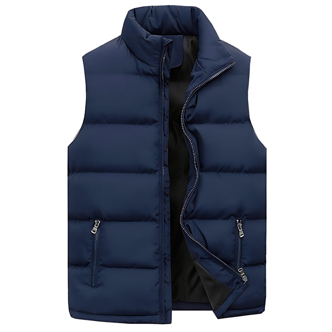 Man wearing the Idris men's casual breathable jacket, back view