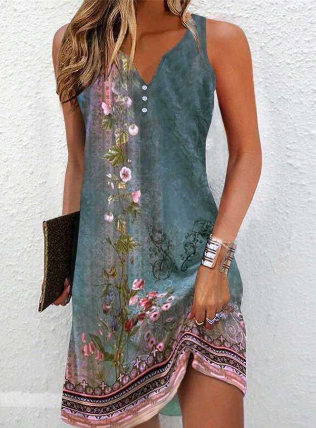 Luna | Women's Relaxed A-Line Sleeveless Summer Dress