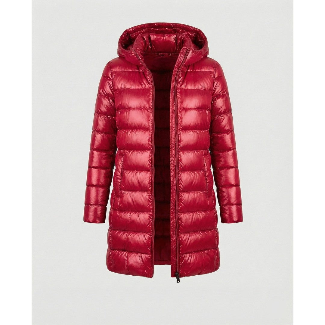 Woman wearing the Isla women's hooded jacket, 10 view