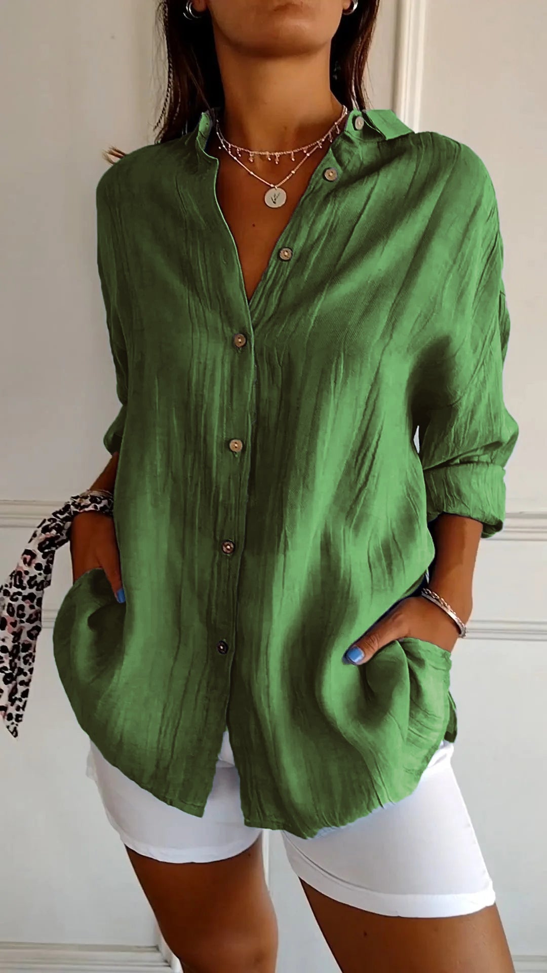 Noelle | Women's Long Sleeve Button Up Shirt