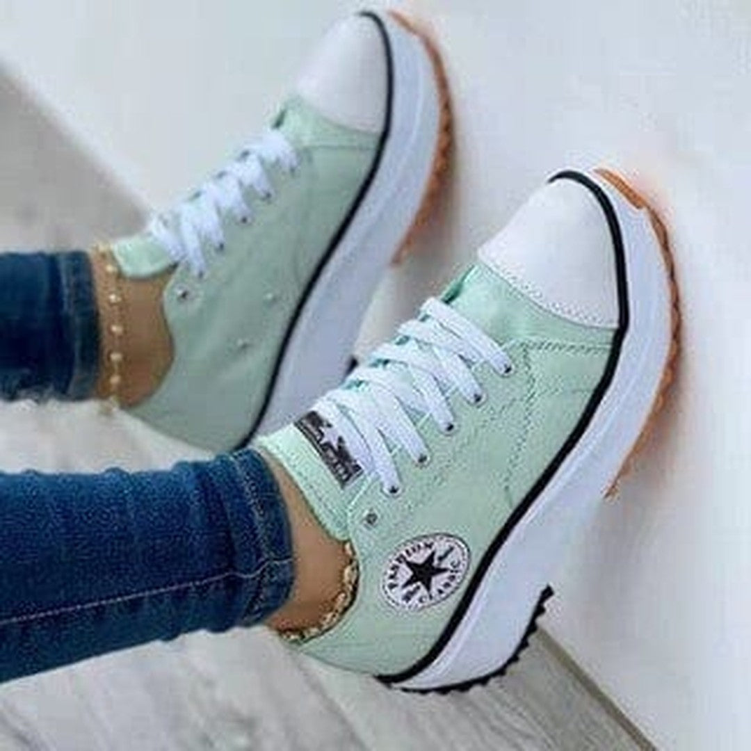Woman wearing the Kaja women's shoes, model view
