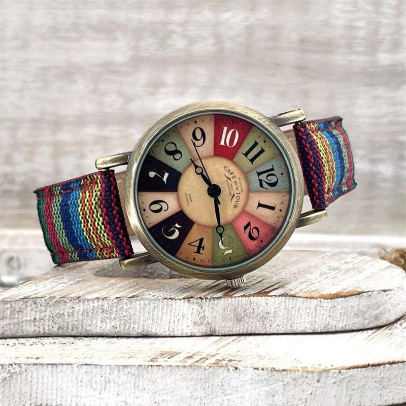 Vintage women's watch with braided band - product photo 1
