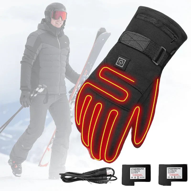 Waterproof electric heated gloves with three heat settings - product photo 6
