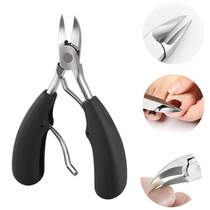 Curved stainless toenail scissors - product photo 1