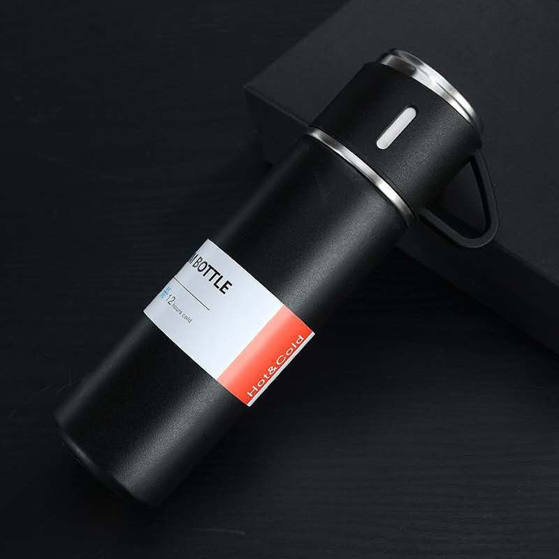 Stainless steel vacuum flask with cups - product photo 10