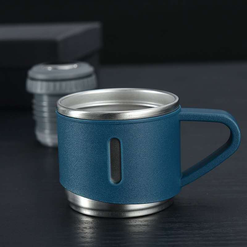 Stainless steel vacuum flask with cups - product photo 12