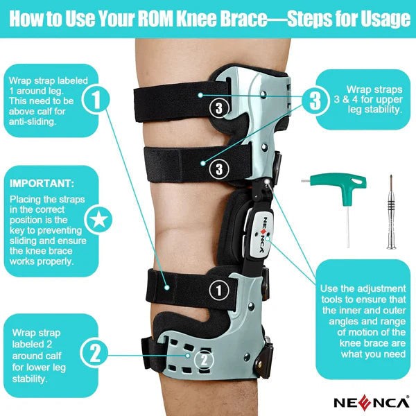 Hinged knee support with side stabilisers - product photo 5