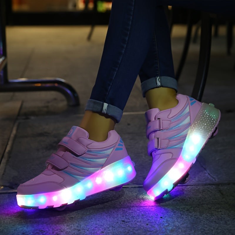 LED roller sneaker with removable wheels - product photo 2