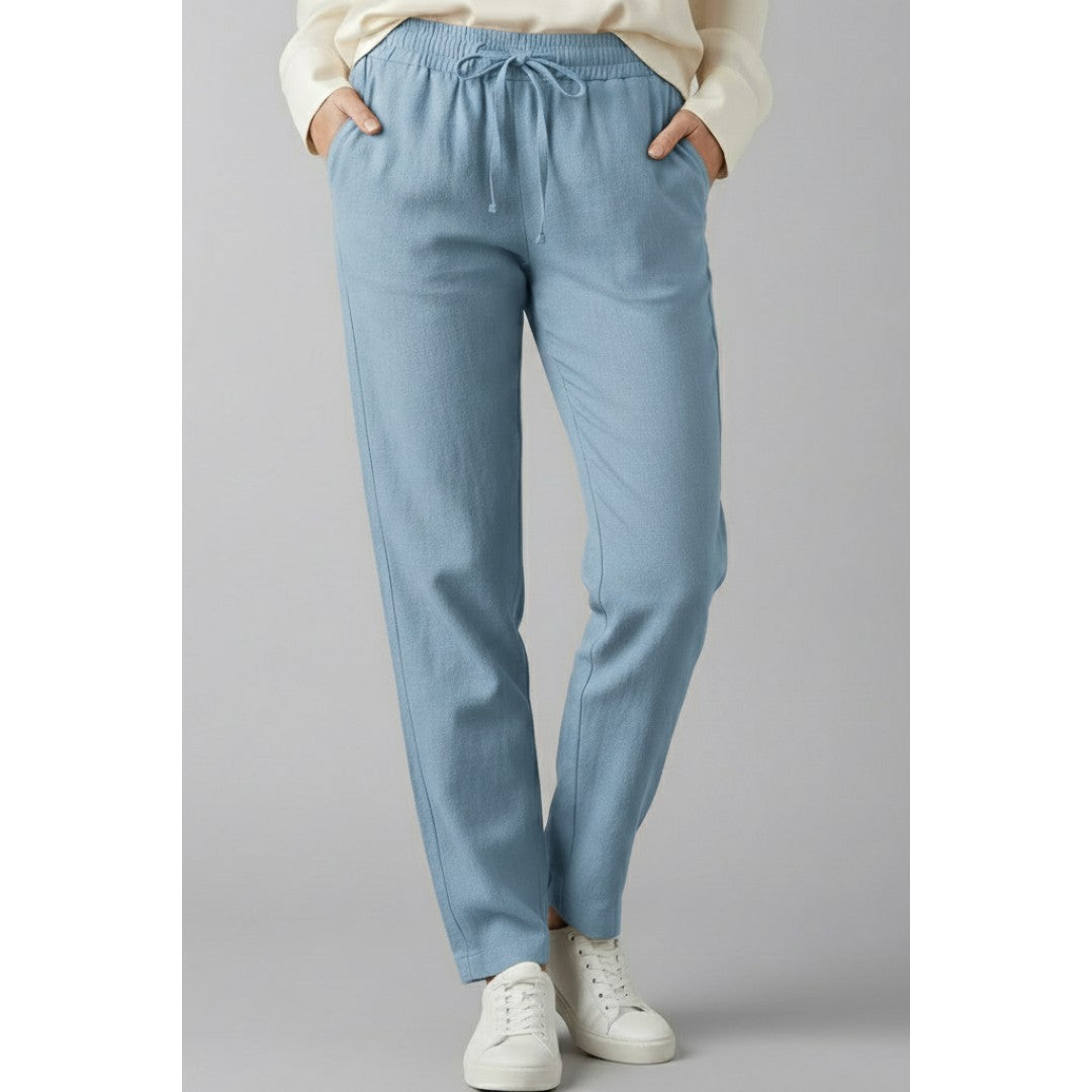 Woman wearing the Lilith women's pocket detail pants, 9 view