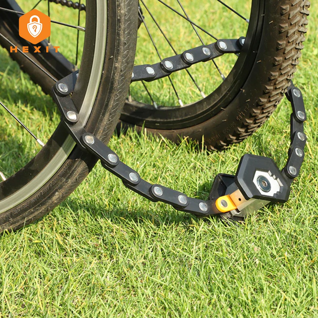 Compact folding bike lock with bracket - product photo 2