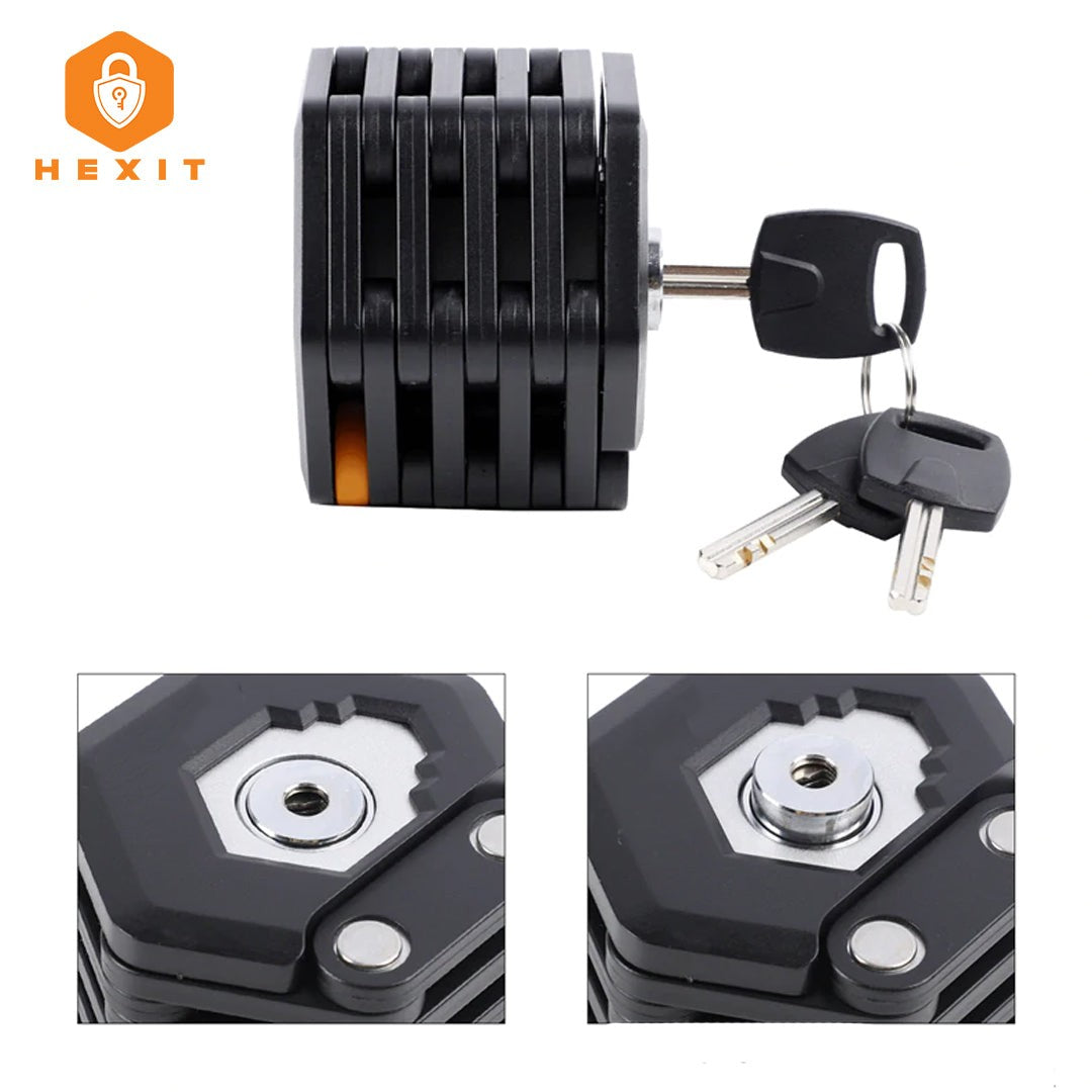 Compact folding bike lock with bracket - product photo 9