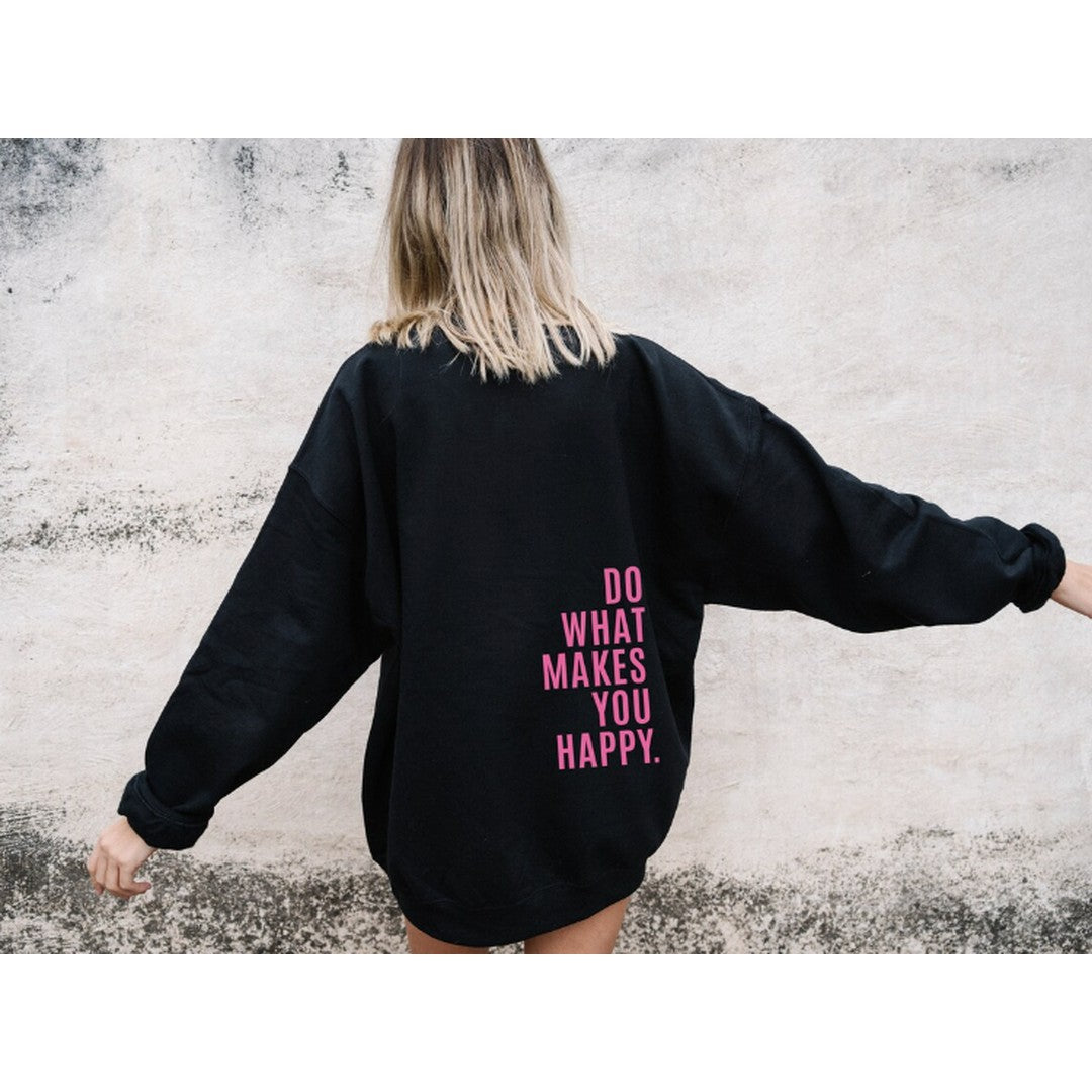 Woman wearing the Livia women's hooded hoodie, front view