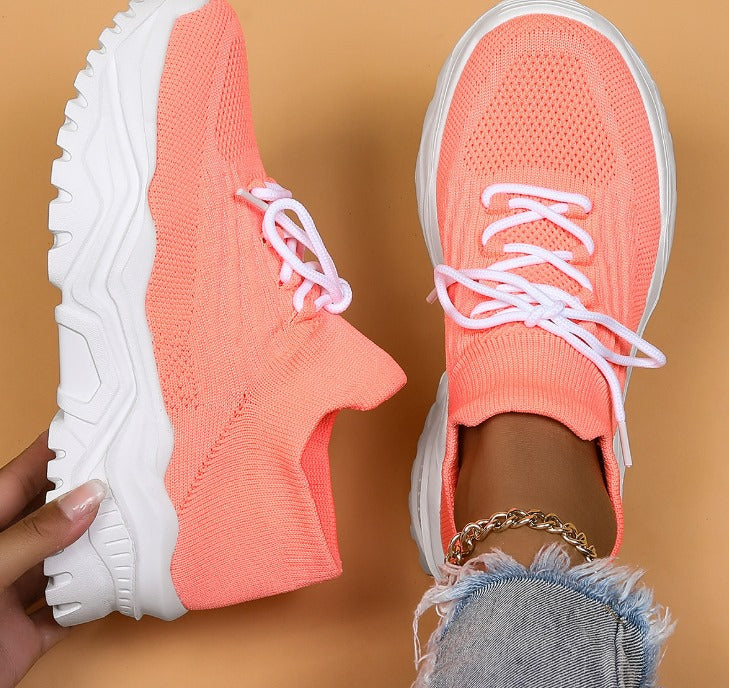 Noelle | Women's Orthopedic Lace-Up Platform Sneakers