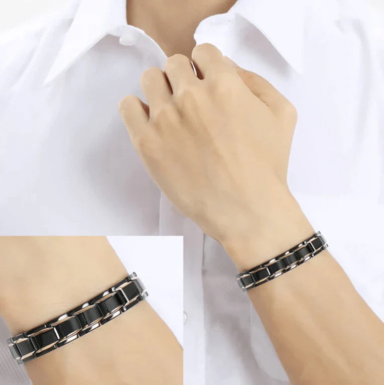 Hematite bead bracelet - product photo 3