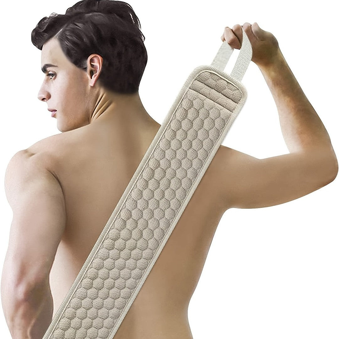 Woven exfoliating back scrubber strap - product photo 4