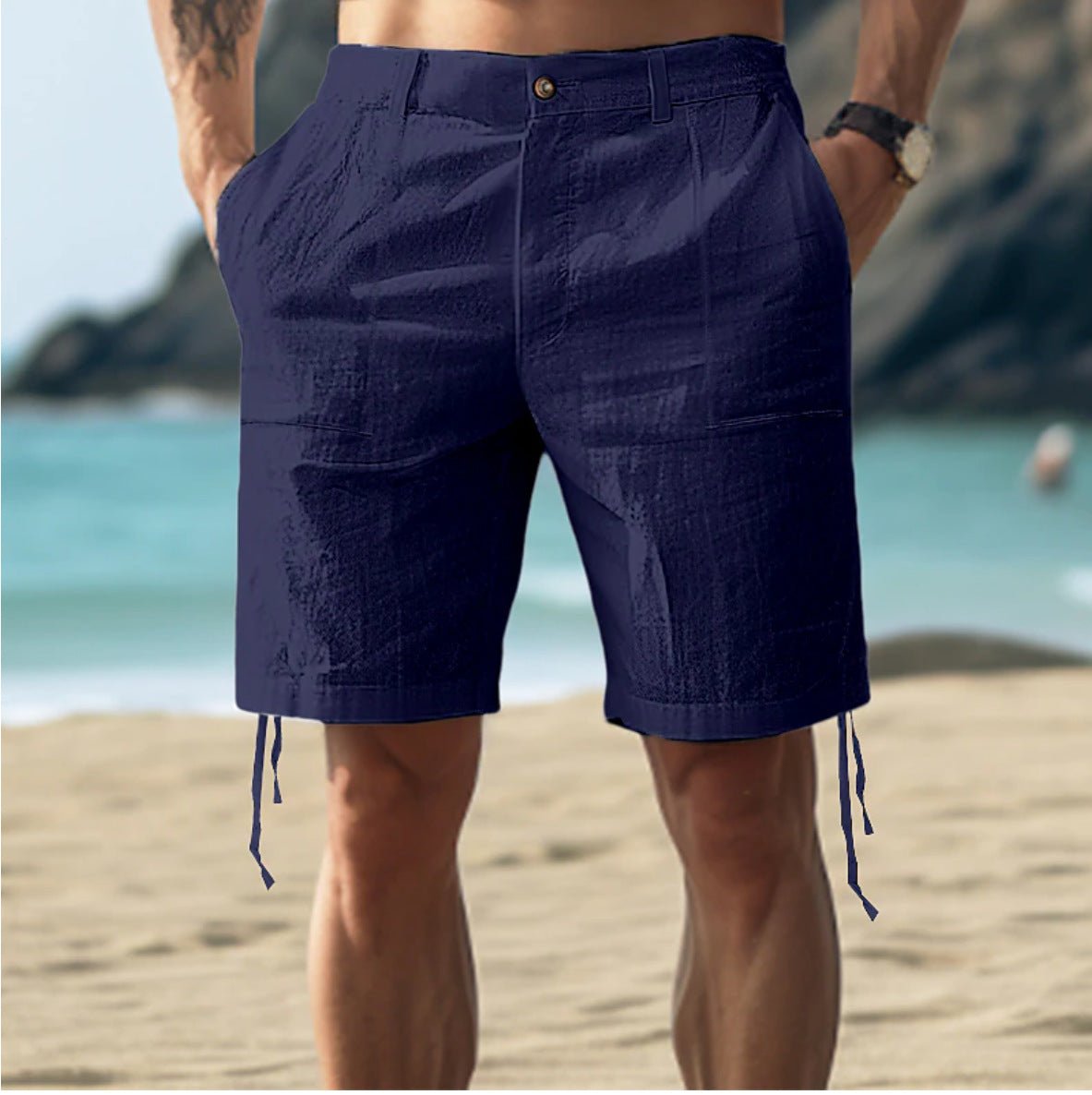 Ethan | Men's Straight Fit Casual Summer Shorts