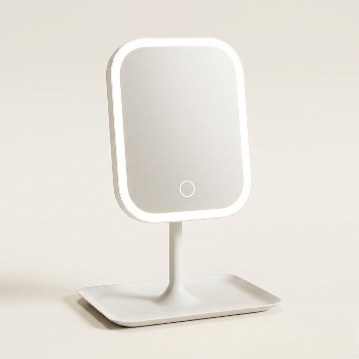 Cordless LED vanity mirror with touch dimmer - product photo 1
