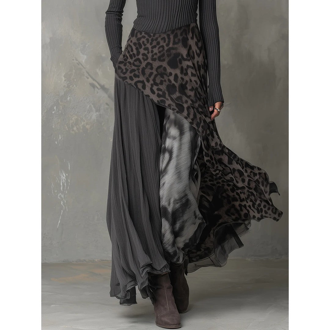 Man wearing the Lucian men's maxi dress, detail view