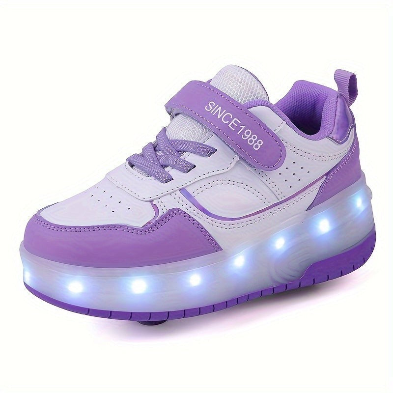 LED roller sneaker with removable wheels - product photo 1