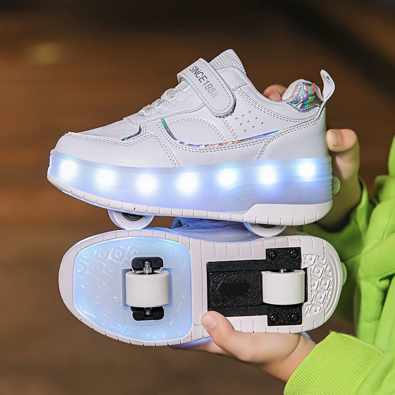 LED roller sneaker with removable wheels - product photo 3