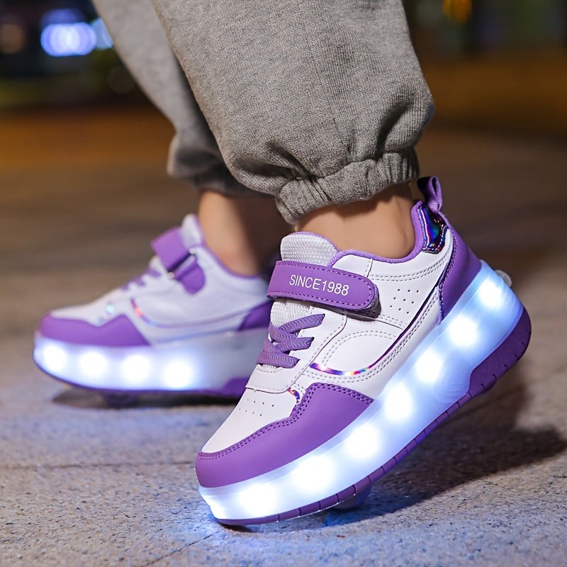 LED roller sneaker with removable wheels - product photo 7