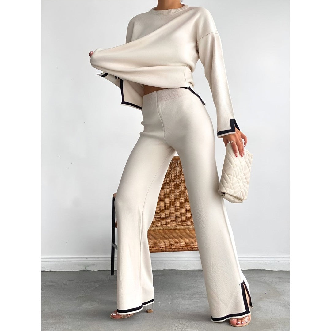 Woman wearing the Mabel women's stretch knit apparel, 15 view