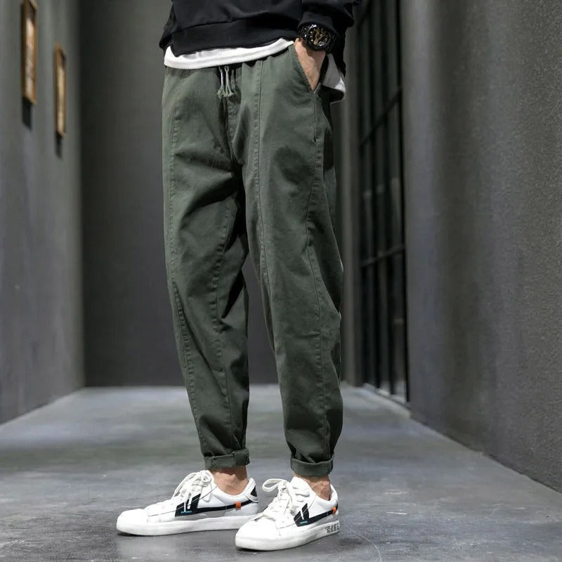 Elliot | Men's Tapered Drawstring Waist Casual Trousers