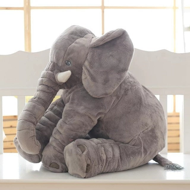 Plush elephant cushion for a nursery - product photo 6