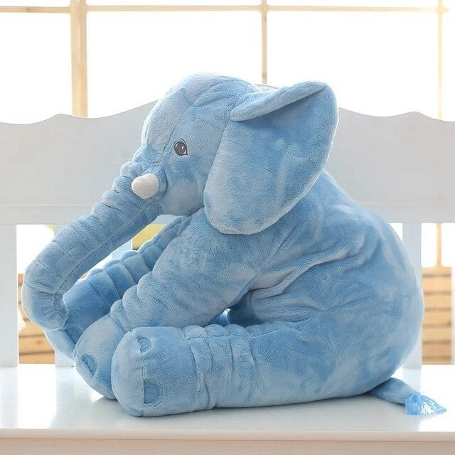 Plush elephant cushion for a nursery - product photo 7