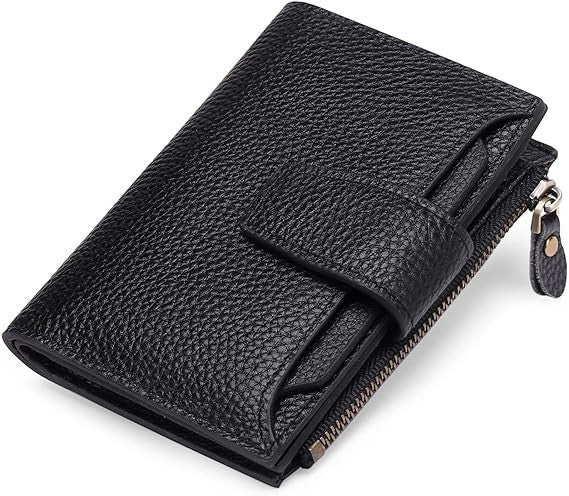 Compact leather RFID blocking wallet - product photo 16