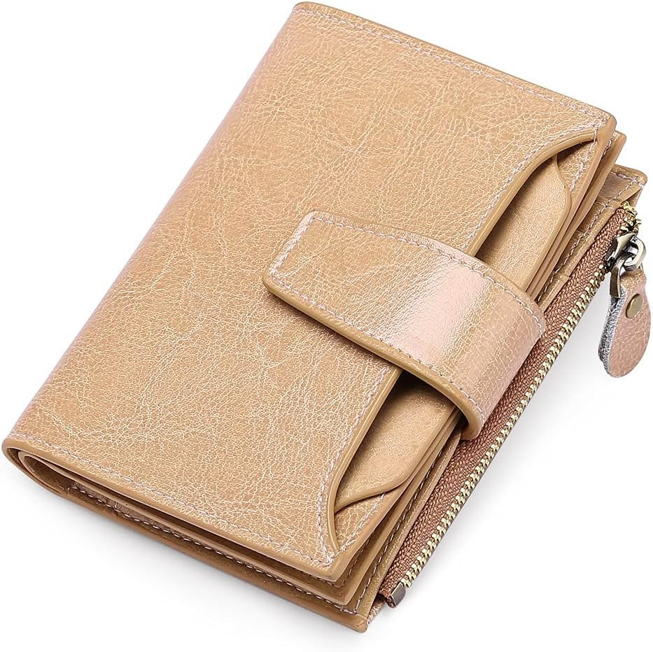 Compact leather RFID blocking wallet - product photo 7