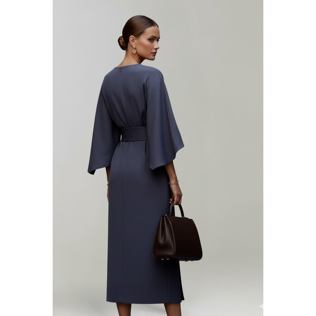 Woman wearing the Mathilda women's midi dress, 10 view