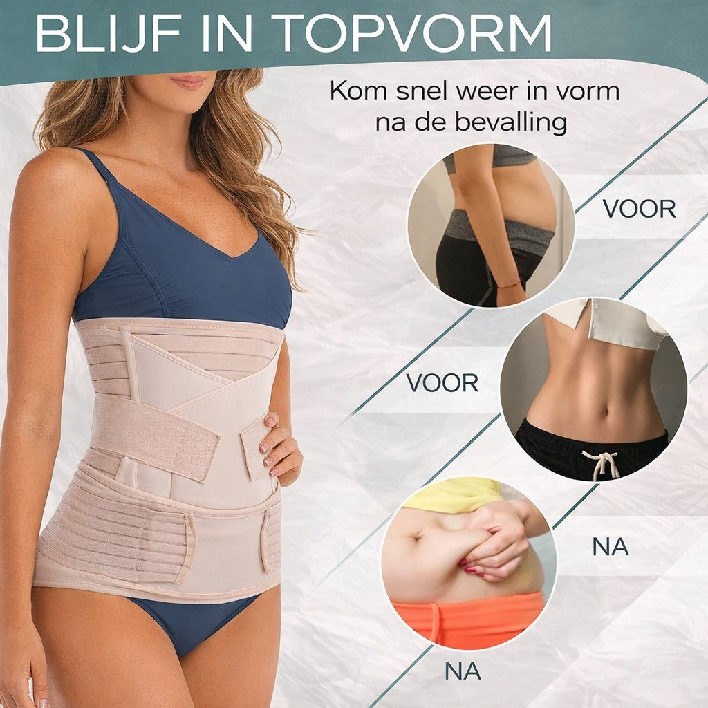 Three-panel postpartum support band - product photo 3