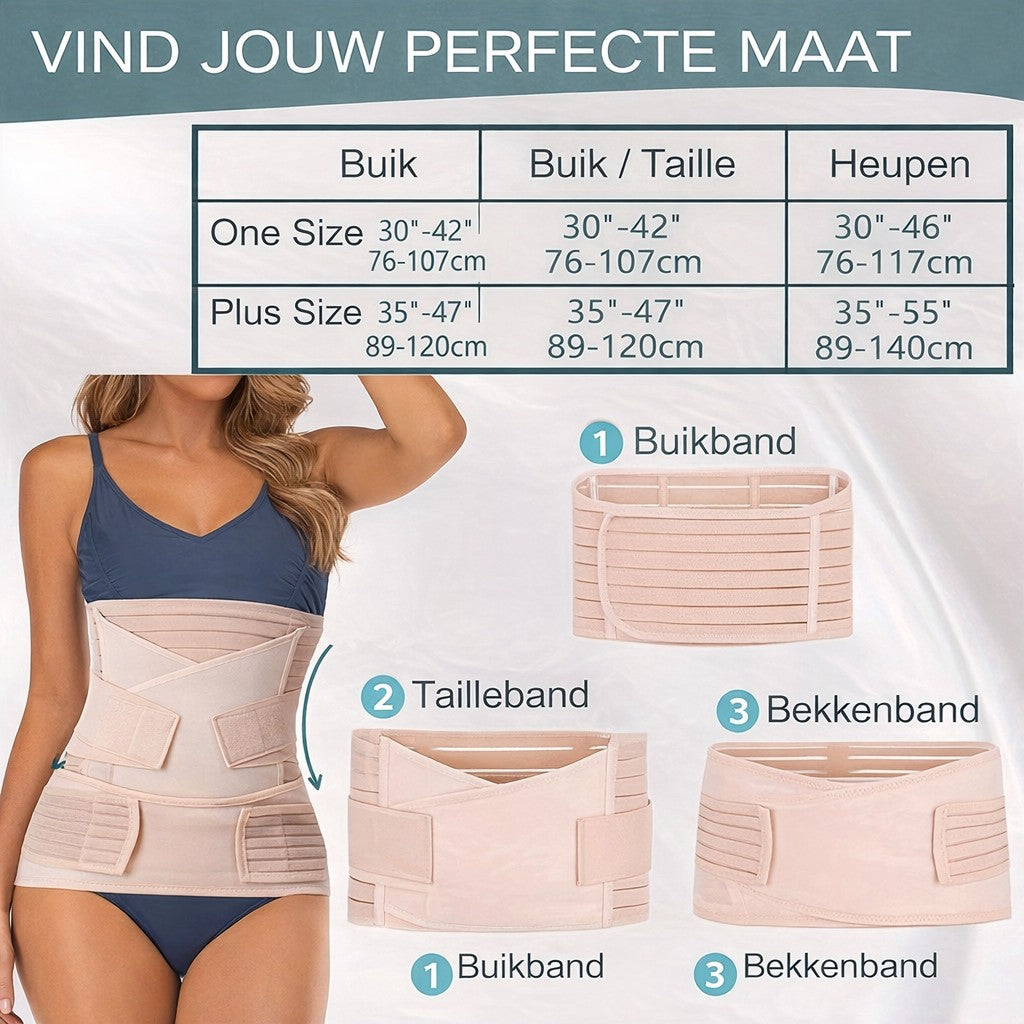 Three-panel postpartum support band - product photo 7