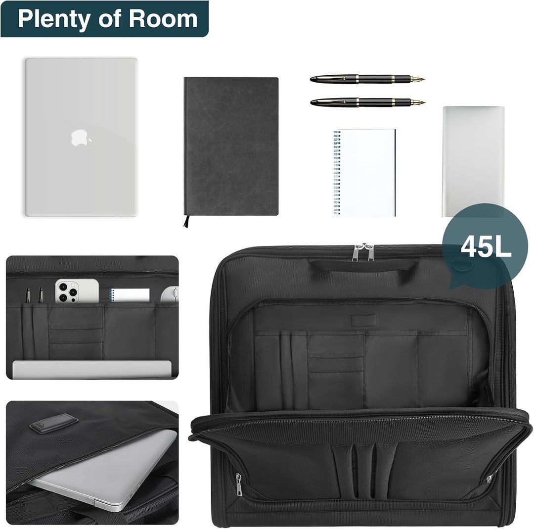 Foldable carry-on travel garment bag with shoulder strap - product photo 4