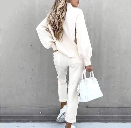 Women's two-piece knit lounge set - product photo 6