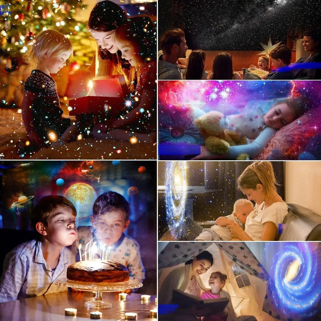 Galaxy projector night light with HD discs - product photo 2